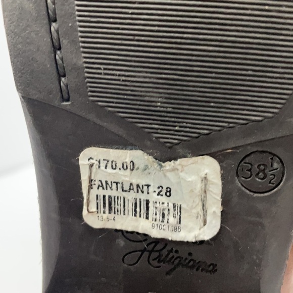 Lavorazione Artigiana Knee High Leather Tan Boots Size 38.5 - Picture 4 of 13